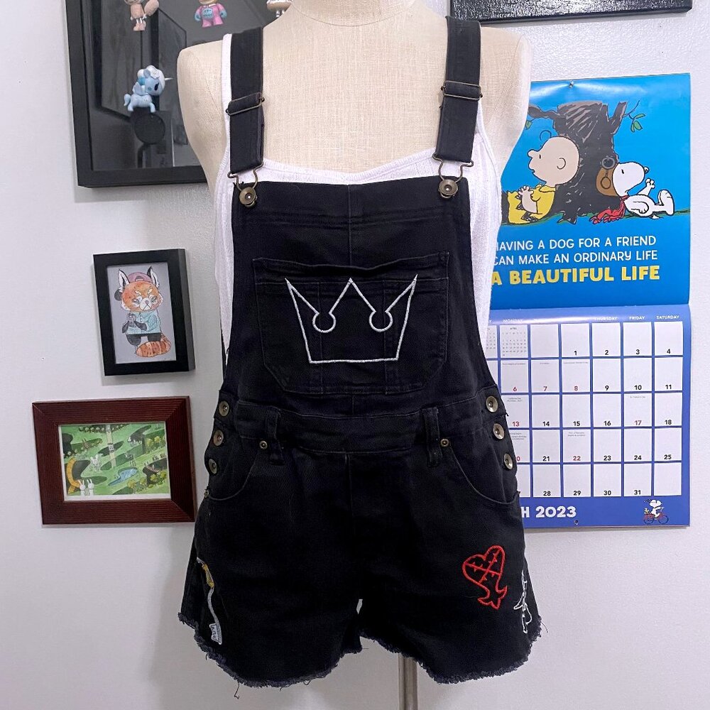Disney Kingdom Hearts Overall Shorts